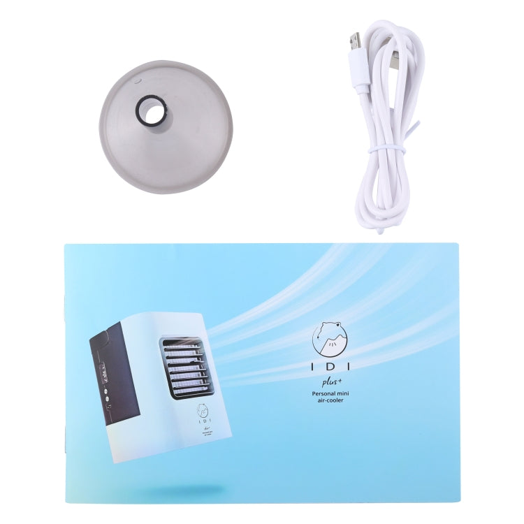 AC-01S Upgraded Version 2W IDI Portable Energy Efficient Evaporation Cooling Mini Air Conditioning Fan Air-cooler Purifier with 3 Speed Modes & LED Display & Handle for Home, Office, Camping