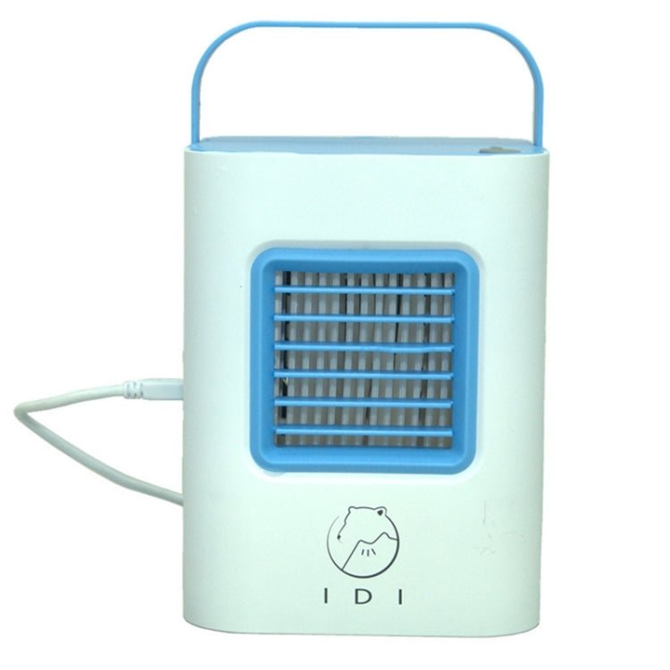 AC-01S Upgraded Version 2W IDI Portable Energy Efficient Evaporation Cooling Mini Air Conditioning Fan Air-cooler Purifier with 3 Speed Modes & LED Display & Handle for Home, Office, Camping