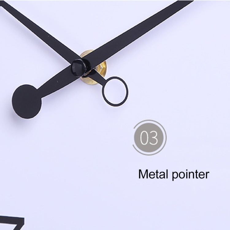 Home Office Room Metal Frame Silent Non Ticking 14 inch Round Decorative Wall Quartz Clock