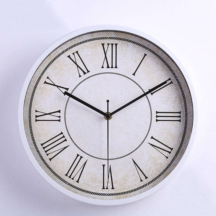 Home Office Retro Style Silent Battery Operated 12 inch Round Decorative Wall Quartz Clock