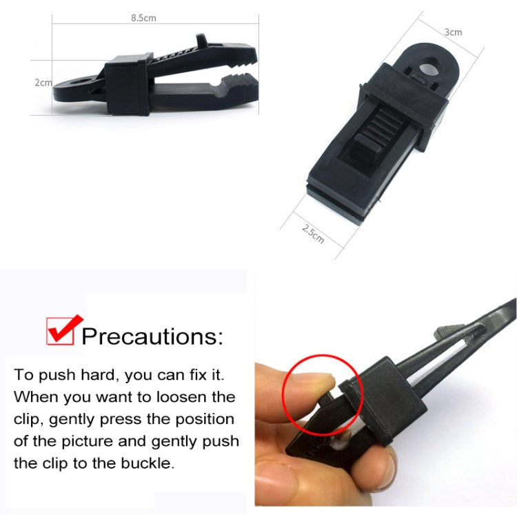 20 PCS Outdoor Tent Awnings Windproof Fixing Clip Multifunctional Wind Rope Buckle