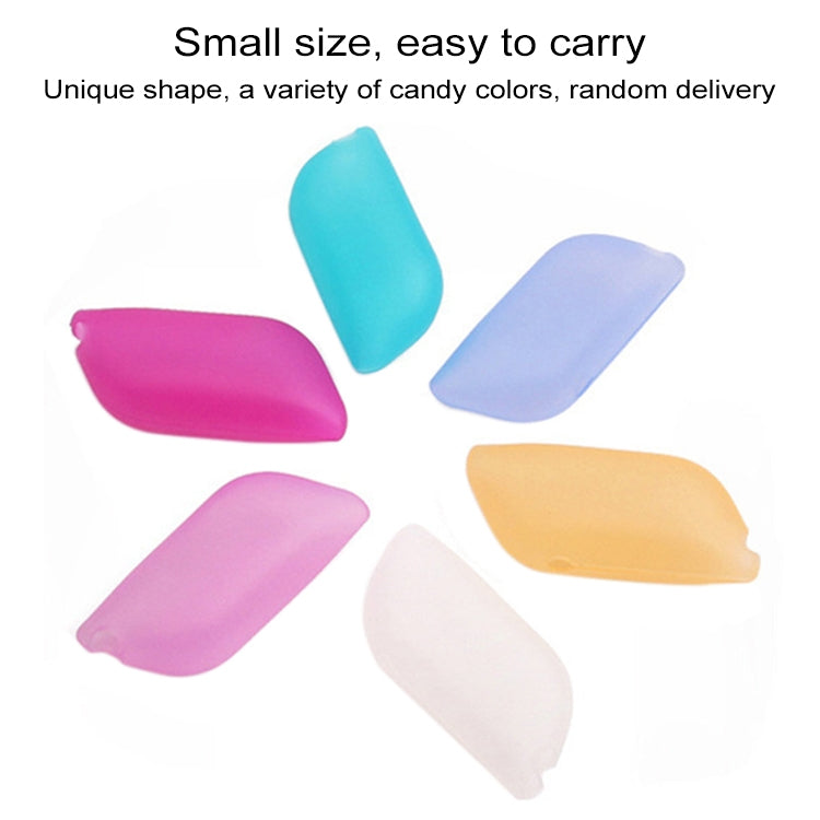 30 PCS / 10 Sets Travel Portable Silicone Toothbrush Protective Cover Case, Random Color Delivery