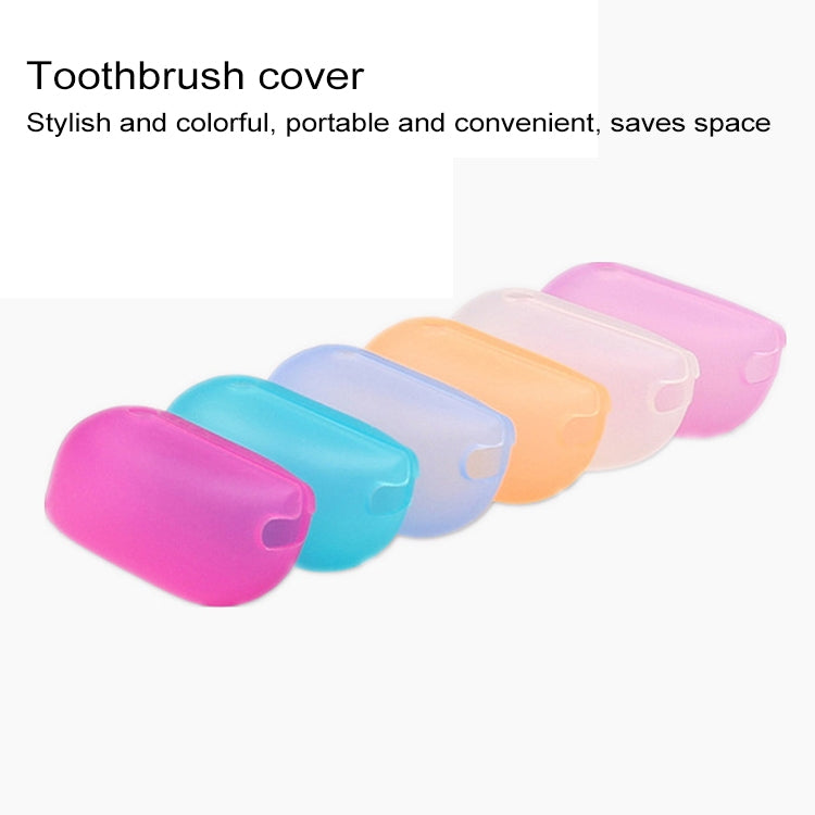 30 PCS / 10 Sets Travel Portable Silicone Toothbrush Protective Cover Case, Random Color Delivery