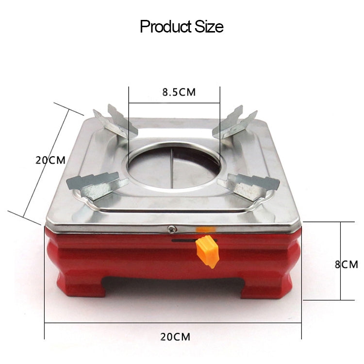 Square Shape Stainless Steel Solid Alcohol Stove Burner