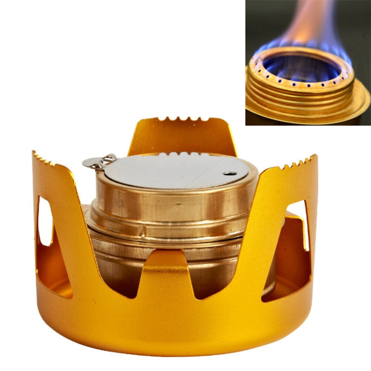 Portable Outdoor Mountaineering Camping Survival Stainless Steel Alcohol Stove Burner, Random Color Delivery