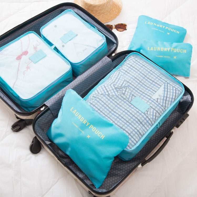 6 in 1 Outdoor Traveling / Household Clothing Storage Bag Included Six Pieces Suit