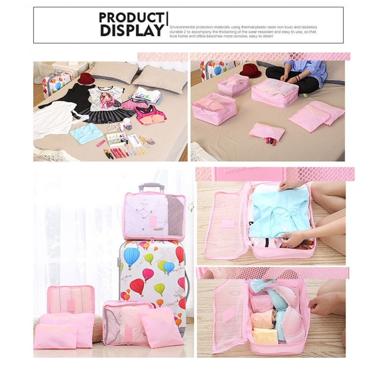 6 in 1 Outdoor Traveling / Household Clothing Storage Bag Included Six Pieces Suit