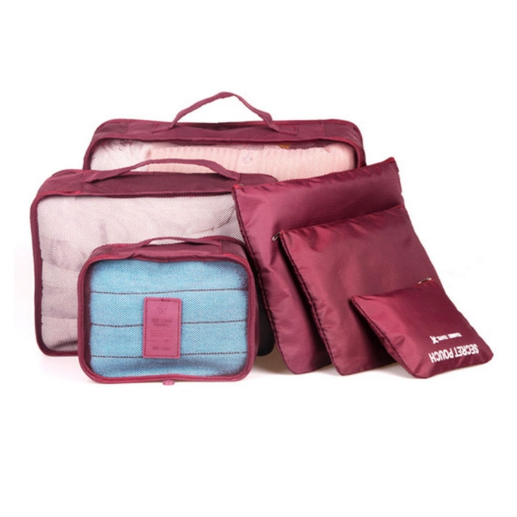 6 in 1 Outdoor Traveling / Household Clothing Storage Bag Included Six Pieces Suit