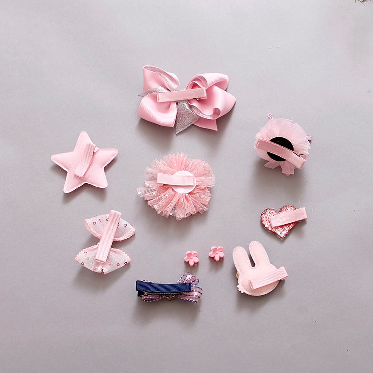 10 PCS Cute Children Headwear Hair Clip Set