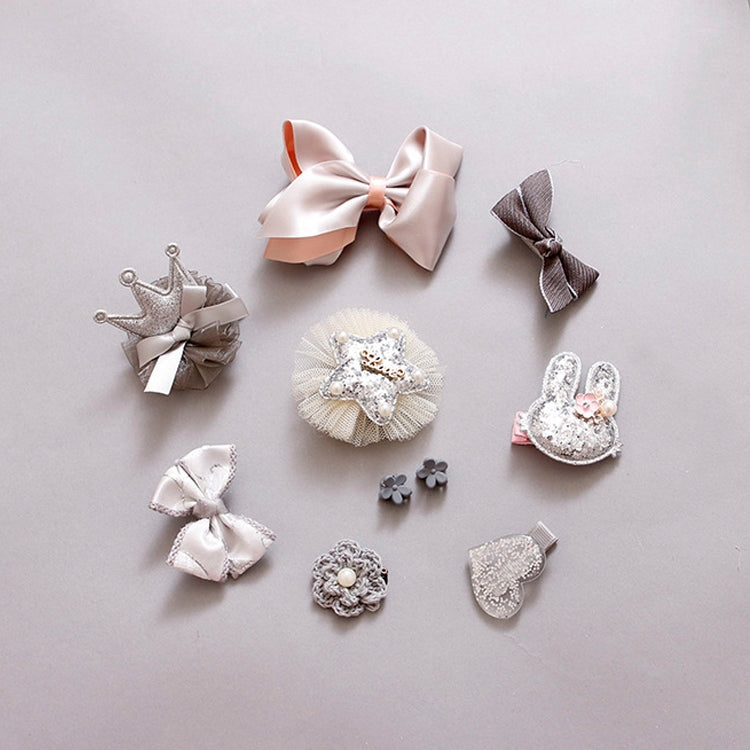 10 PCS Cute Children Headwear Hair Clip Set