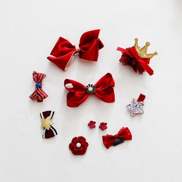 10 PCS Cute Children Headwear Hair Clip Set