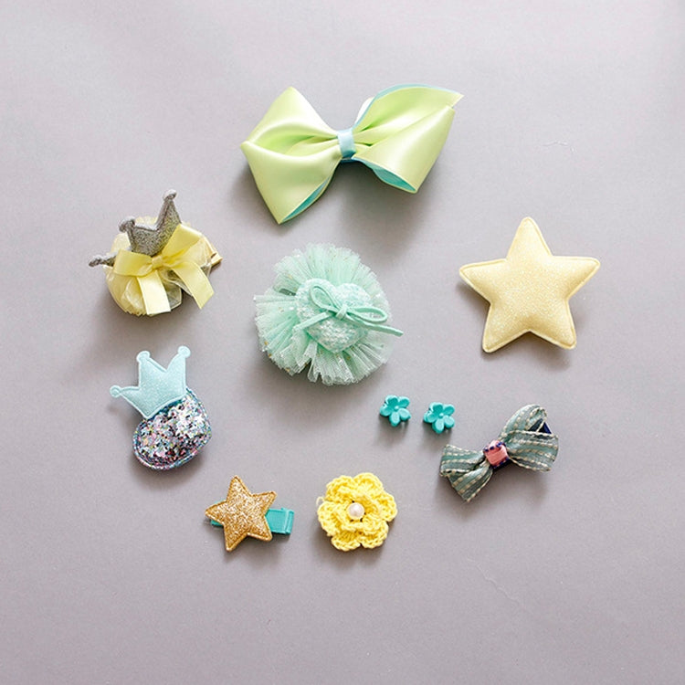 10 PCS Cute Children Headwear Hair Clip Set