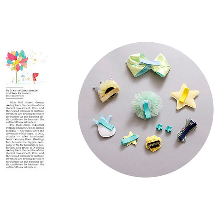 10 PCS Cute Children Headwear Hair Clip Set