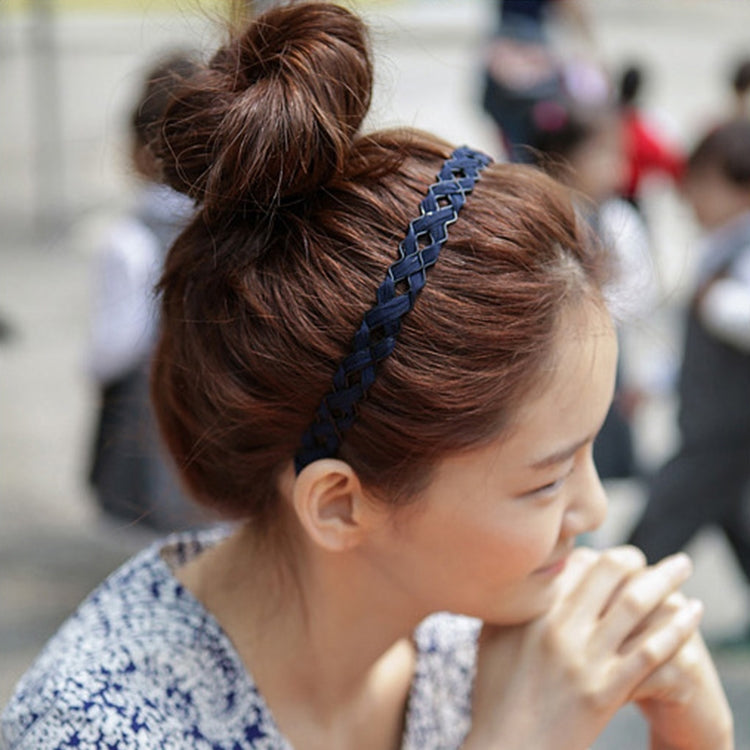10 PCS Hollow Braid Style Hair Hoop Headwear Random Color Delivery