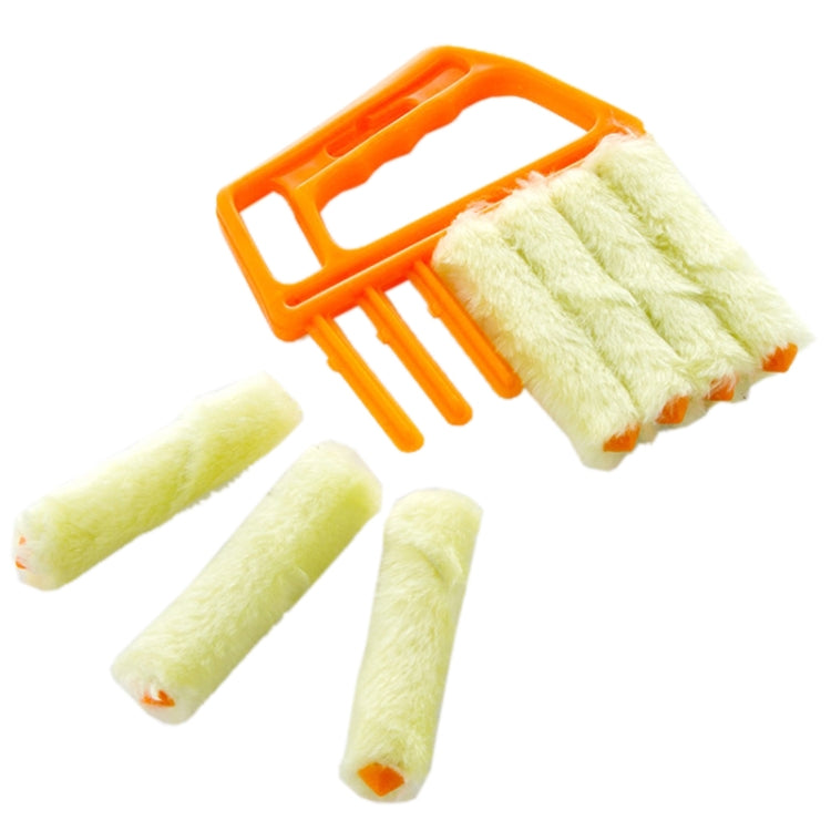 2 PCS Microfiber Blinds Cleaning Brush Slat Dust Cleaner Clip Window Air Conditioner Duster
