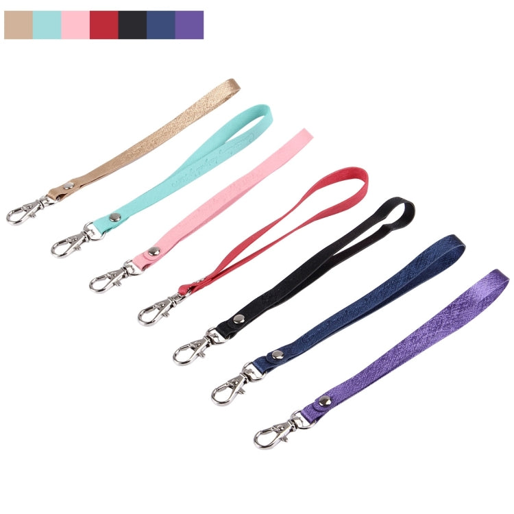 50 PCS Fashion Mobile Phone / Camera Leather Case Short Strap Hand, Random Color Delivery