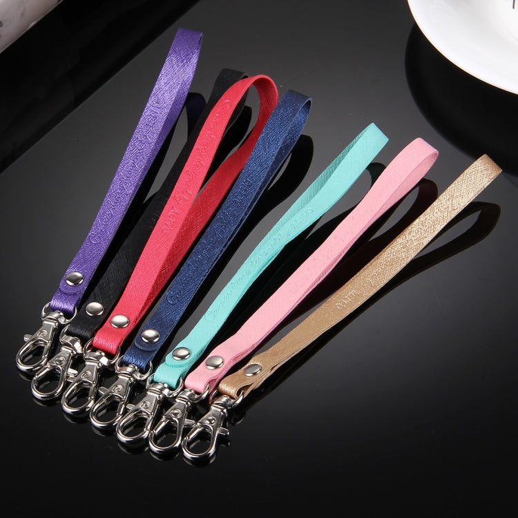 50 PCS Fashion Mobile Phone / Camera Leather Case Short Strap Hand, Random Color Delivery