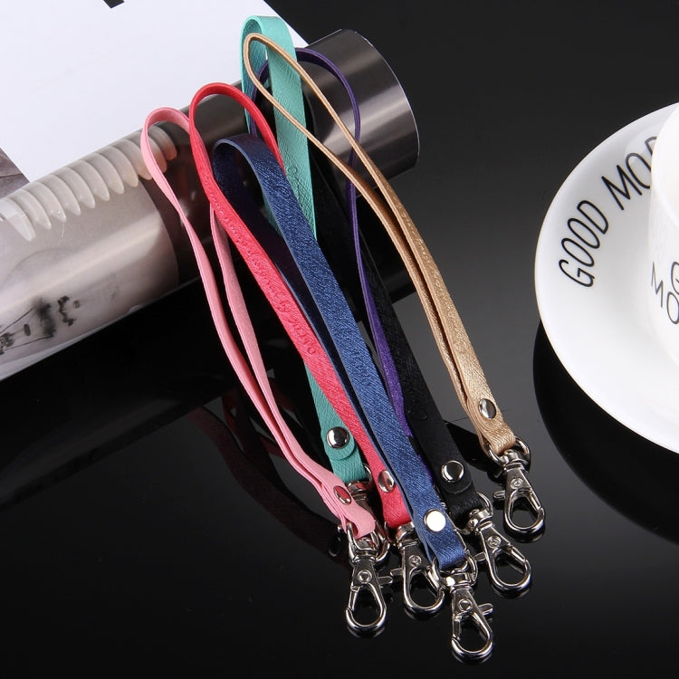 50 PCS Fashion Mobile Phone / Camera Leather Case Short Strap Hand, Random Color Delivery