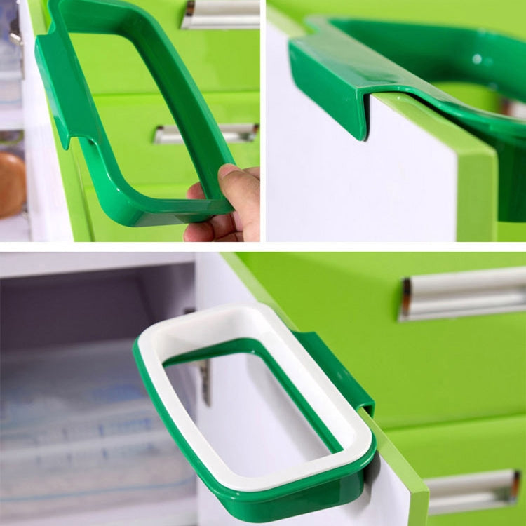 Garbage Bags Stent Can Hang Kitchen Cupboard Door Back Style Trash Garbage Bags Frame, Size: 22*10.2cm