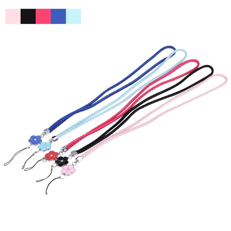 50 PCS Flower Pendant Mobile Phone Chain, Random Color Delivery