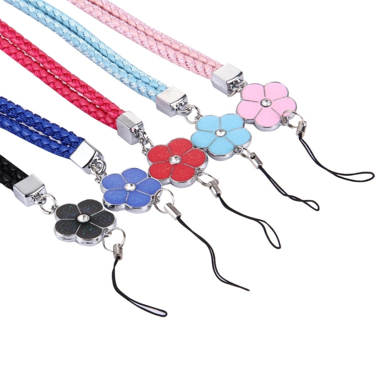 50 PCS Flower Pendant Mobile Phone Chain, Random Color Delivery