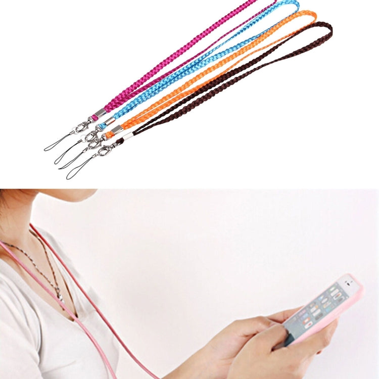 50 PCS Weaving Style Mobile Phone Chain, Random Color Delivery