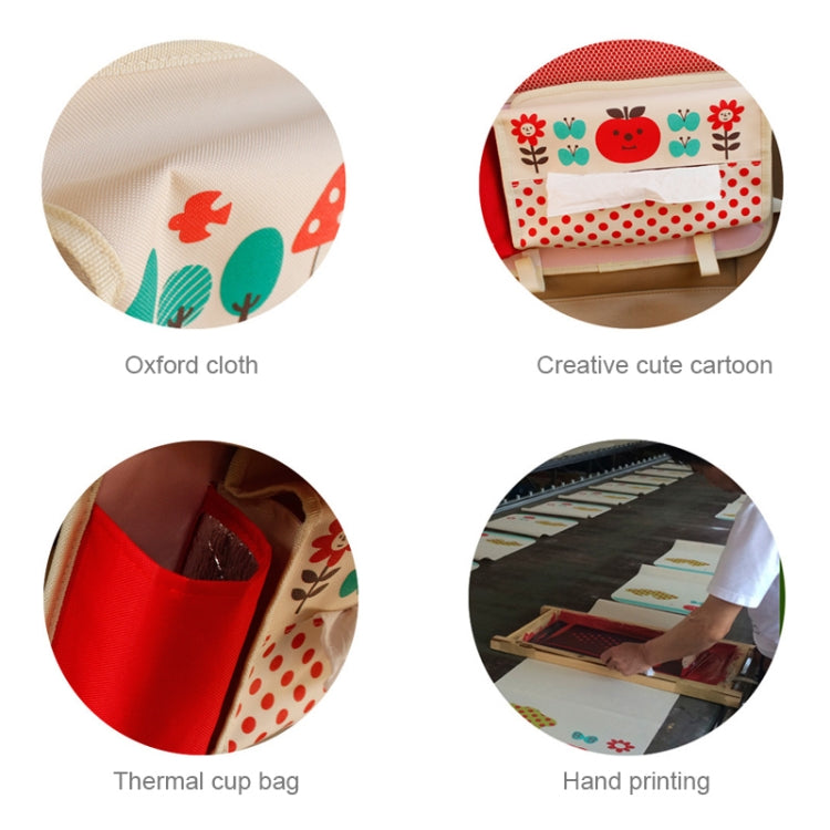 Car Auto Back Seat Folding Table Drink Food Cup Tray Multi-purpose Dining Table Chair Back Pocket Cartoon Folding Multi-functional Food Tray Car Storage Table, Random Color Delivery