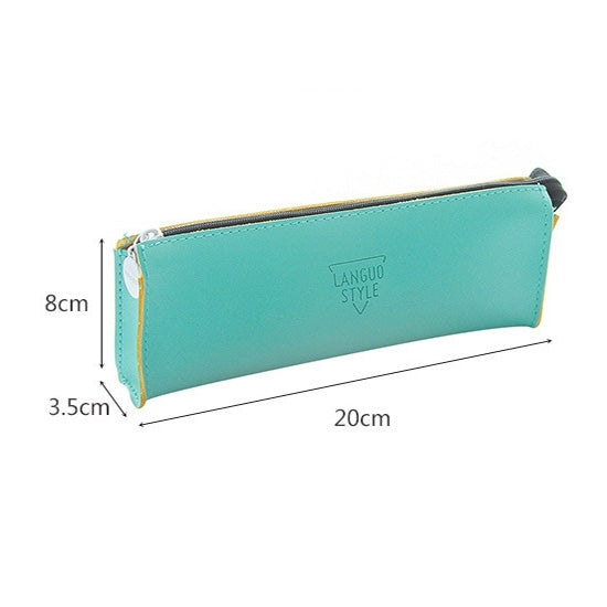 Creative Stationery Simple Square Solid Color Pencil Case Stationery Bag School Office Supplies, Random Color Delivery