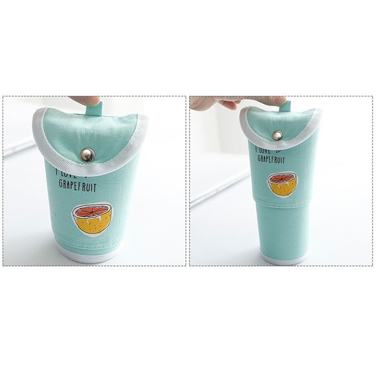 Creative Stationery Cute Retractable Canvas Pen Container High-capacity Stationery Pencil Bag School Office Supplies, Random Color Delivery