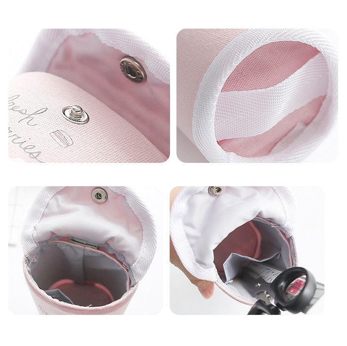 Creative Stationery Cute Retractable Canvas Pen Container High-capacity Stationery Pencil Bag School Office Supplies, Random Color Delivery