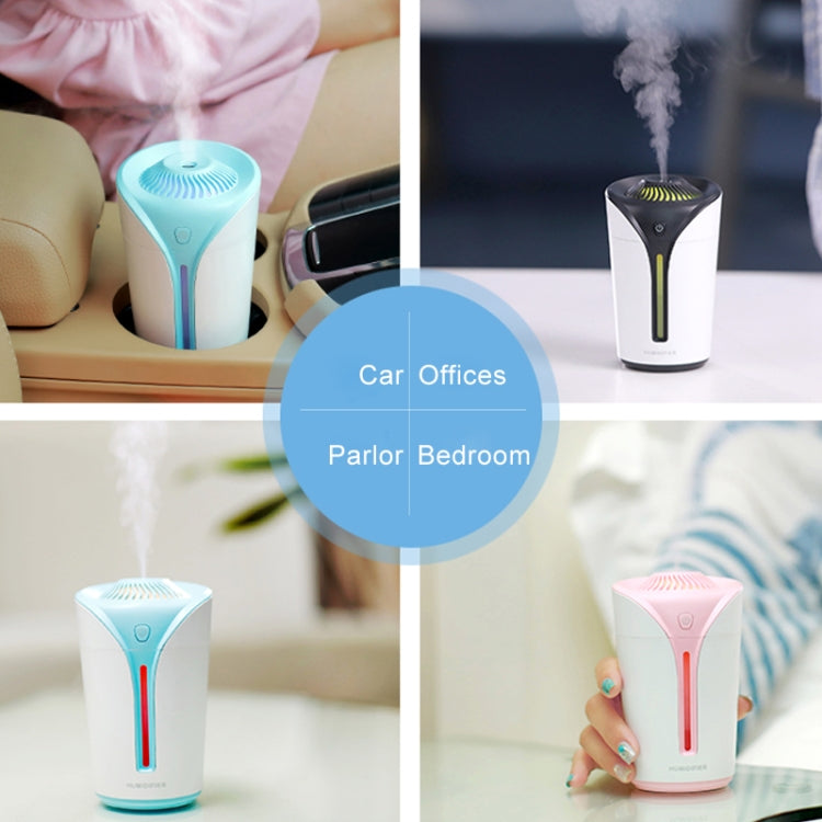 Flame Shape USB Charge Electric Aroma Essential Ultrasonic Aromatherapy Cool Mist Humidifier Automatic Alcohol Sprayer, Capacity: 170ml(Black)