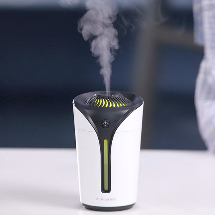 Flame Shape USB Charge Electric Aroma Essential Ultrasonic Aromatherapy Cool Mist Humidifier Automatic Alcohol Sprayer, Capacity: 170ml(Black)