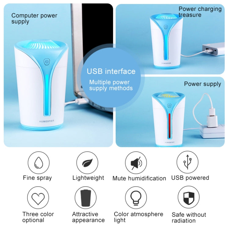 Flame Shape USB Charge Electric Aroma Essential Ultrasonic Aromatherapy Cool Mist Humidifier Automatic Alcohol Sprayer, Capacity: 170ml(Black)