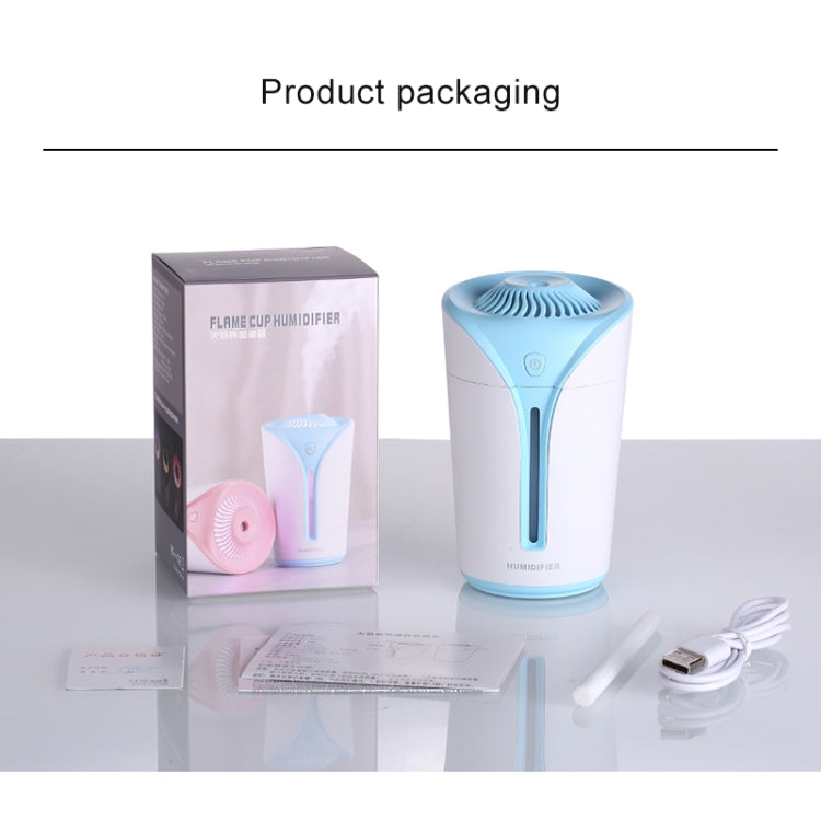 Flame Shape USB Charge Electric Aroma Essential Ultrasonic Aromatherapy Cool Mist Humidifier Automatic Alcohol Sprayer, Capacity: 170ml(Black)