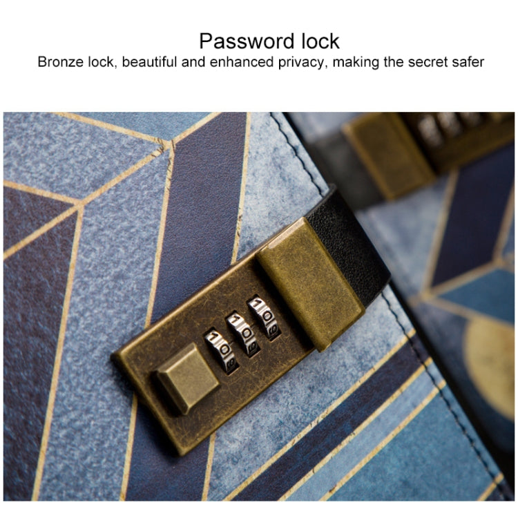 B6 Retro Egyptian Legend Notebook Diary Book with Password Lock