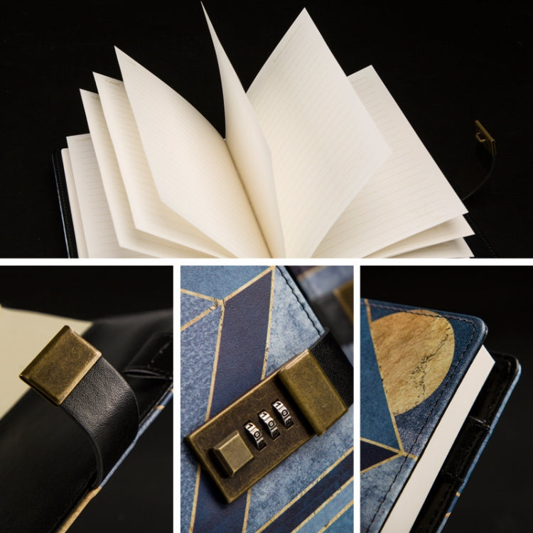 B6 Retro Egyptian Legend Notebook Diary Book with Password Lock
