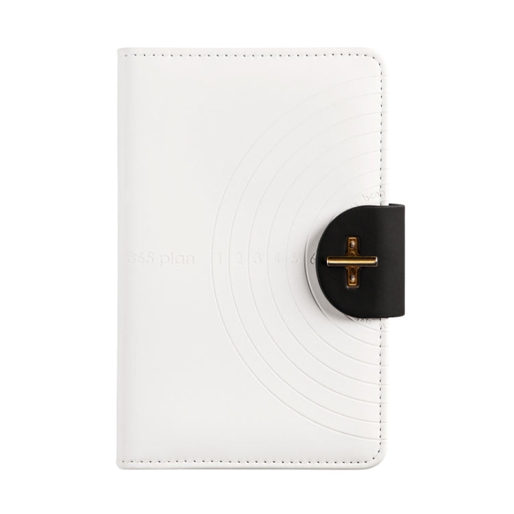 A6 Annual-rings Cover Rotary Buckle Squared Paper Notebook Diary Book