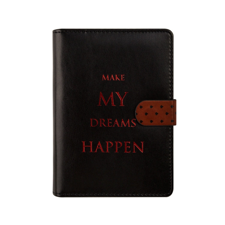 A6  Fashion Color Blocking Loose-leaf Notebook Diary Book