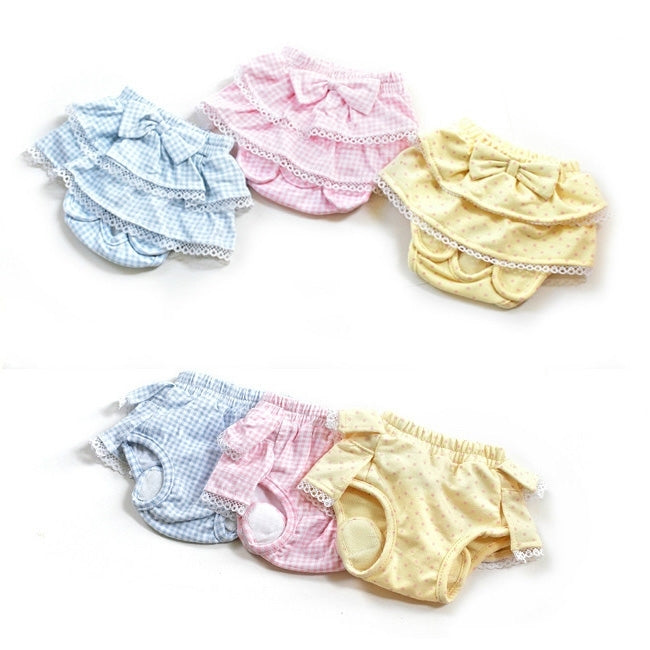 Yellow Skirt Type Pet Sanitary Pants Underwear, Size: S (Waistline: 22 - 30 cm)(Yellow)
