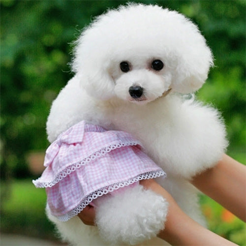 Pink Skirt Type Pet Sanitary Pants Underwear, Size: L (Waistline: 28 - 38 cm)(Pink)