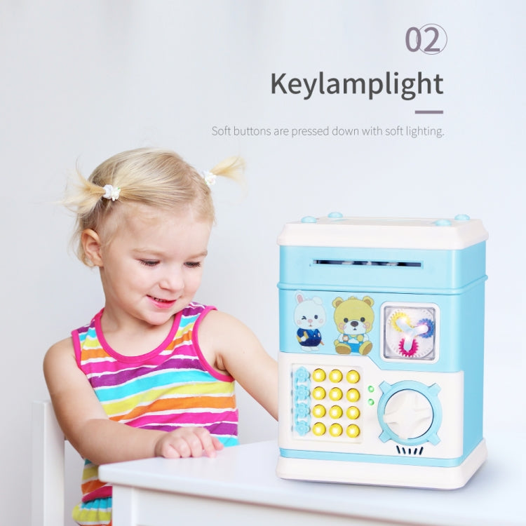 MoFun 12 Keys USB Fully Automatic Money Coin Bank, Support to Play Song / Story, with Counterfeit Light
