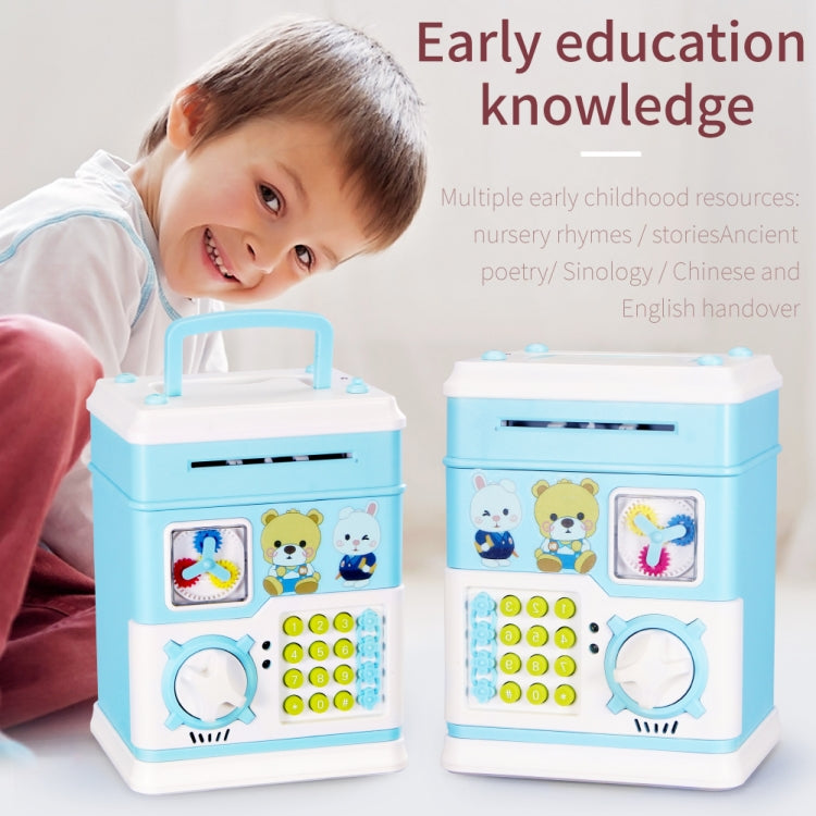 MoFun 12 Keys USB Fully Automatic Money Coin Bank, Support to Play Song / Story, with Counterfeit Light