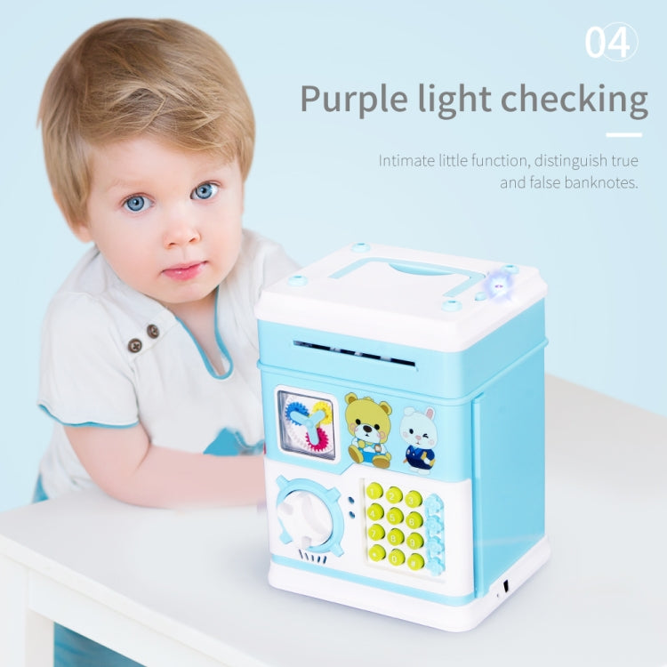 MoFun 12 Keys USB Fully Automatic Money Coin Bank, Support to Play Song / Story, with Counterfeit Light