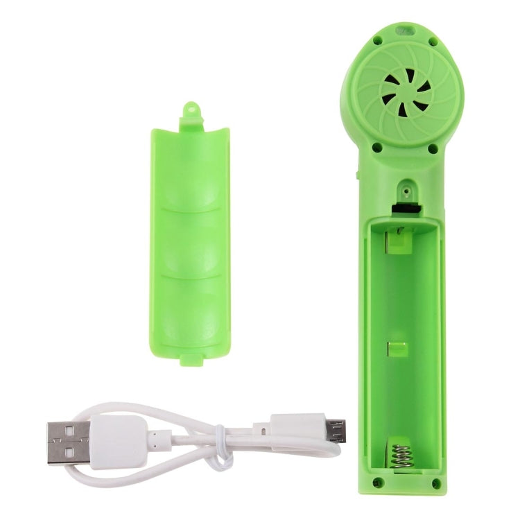 ST-18 Multi-functional Portable Hand-Held Soft 2-Blade Mini Fan with Power Bank, Blade Diameter: 7cm