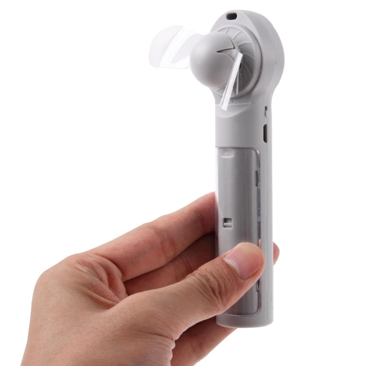 ST-18 Multi-functional Portable Hand-Held Soft 2-Blade Mini Fan with Power Bank, Blade Diameter: 7cm