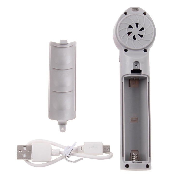 ST-18 Multi-functional Portable Hand-Held Soft 2-Blade Mini Fan with Power Bank, Blade Diameter: 7cm