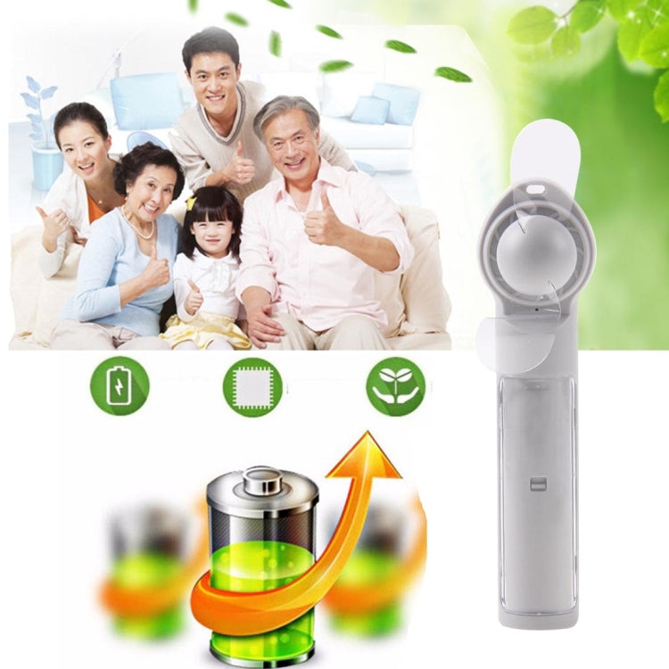 ST-18 Multi-functional Portable Hand-Held Soft 2-Blade Mini Fan with Power Bank, Blade Diameter: 7cm
