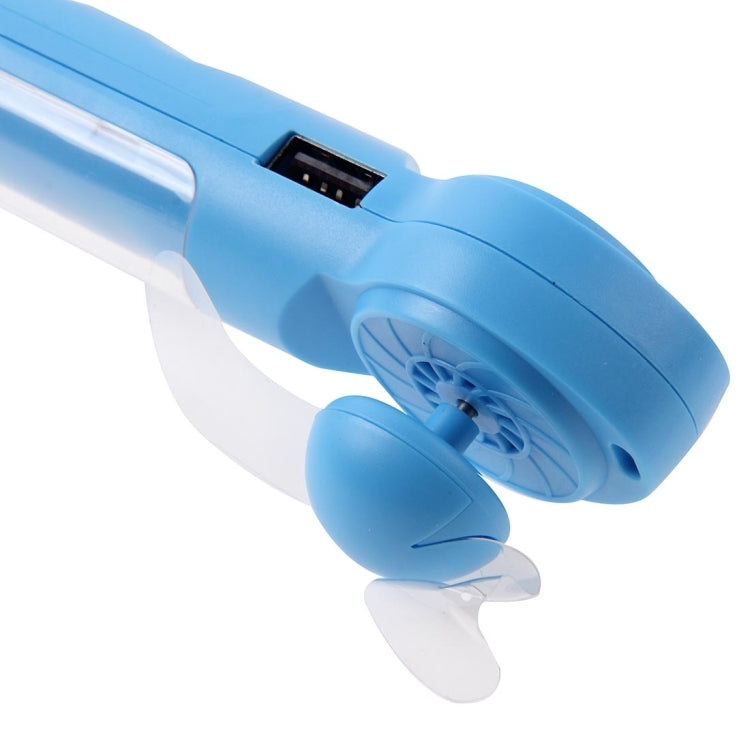 ST-18 Multi-functional Portable Hand-Held Soft 2-Blade Mini Fan with Power Bank, Blade Diameter: 7cm