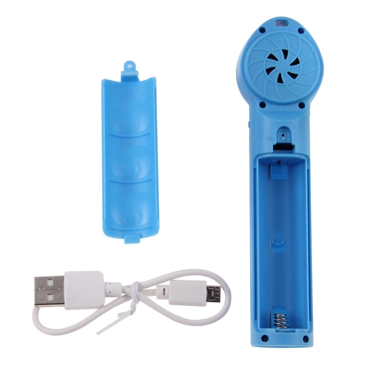 ST-18 Multi-functional Portable Hand-Held Soft 2-Blade Mini Fan with Power Bank, Blade Diameter: 7cm