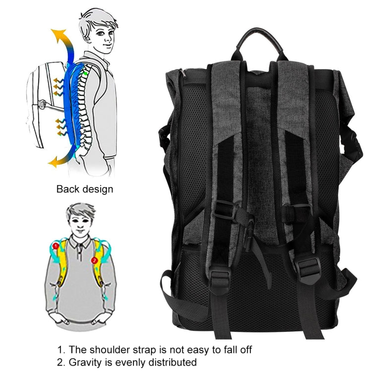 Polyester Waterproof Laptop Backpack with USB Interface Capacity: 35L